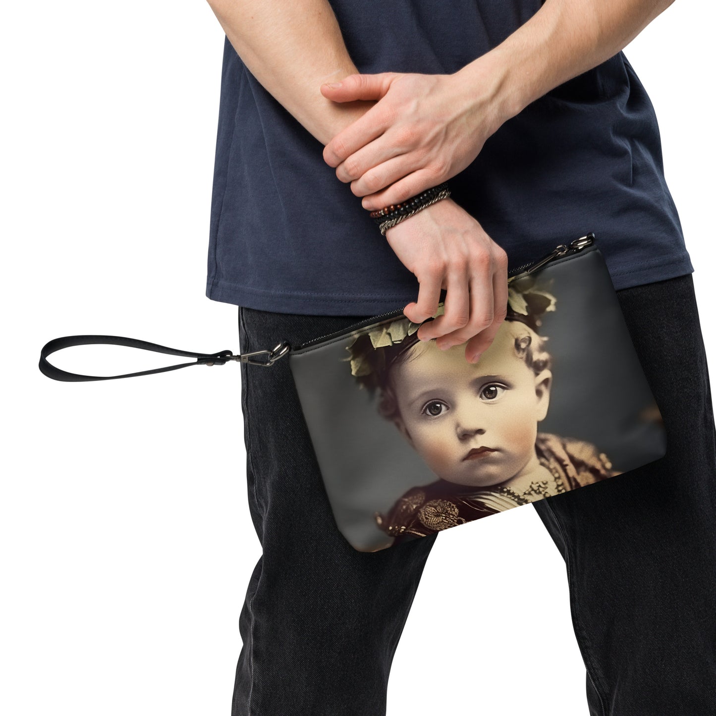 Crossbody Bag Unisex / Faux Leather / Portrait Gaius Julius I