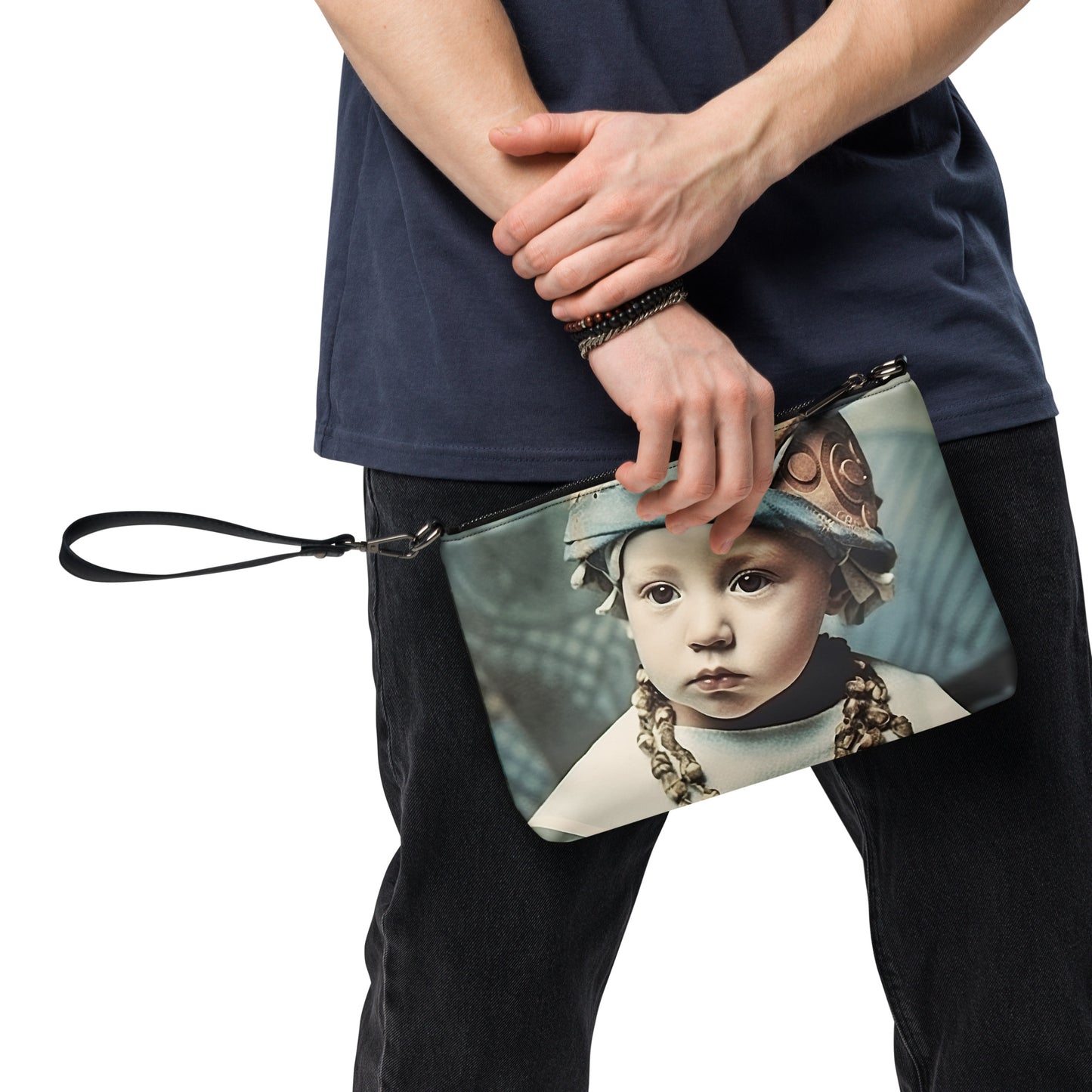 Crossbody Bag Unisex / Faux Leather / Portrait Akhenaten Amenhotep II