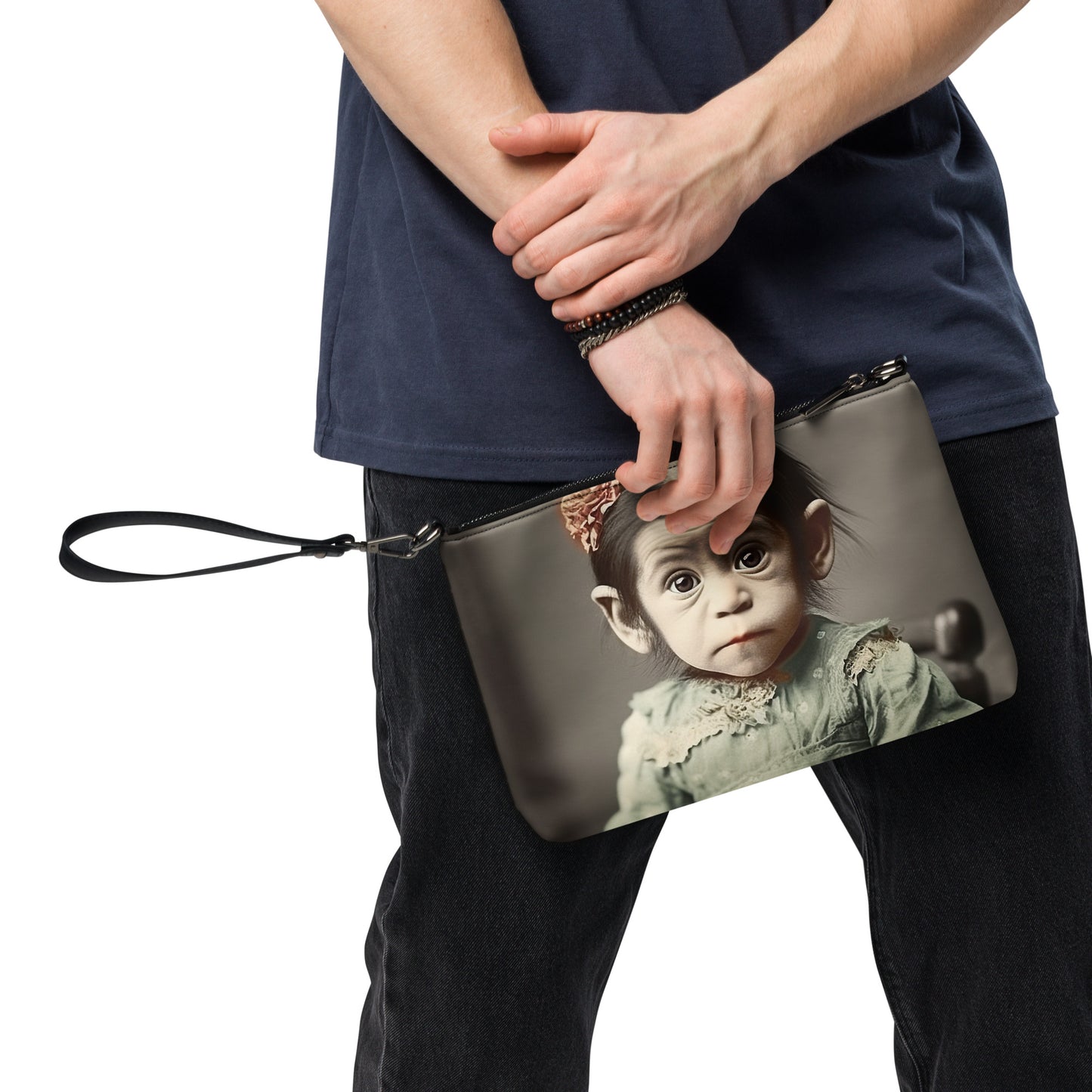 Crossbody Bag Unisex / Faux Leather / Portrait Lucy Dinkinesh I