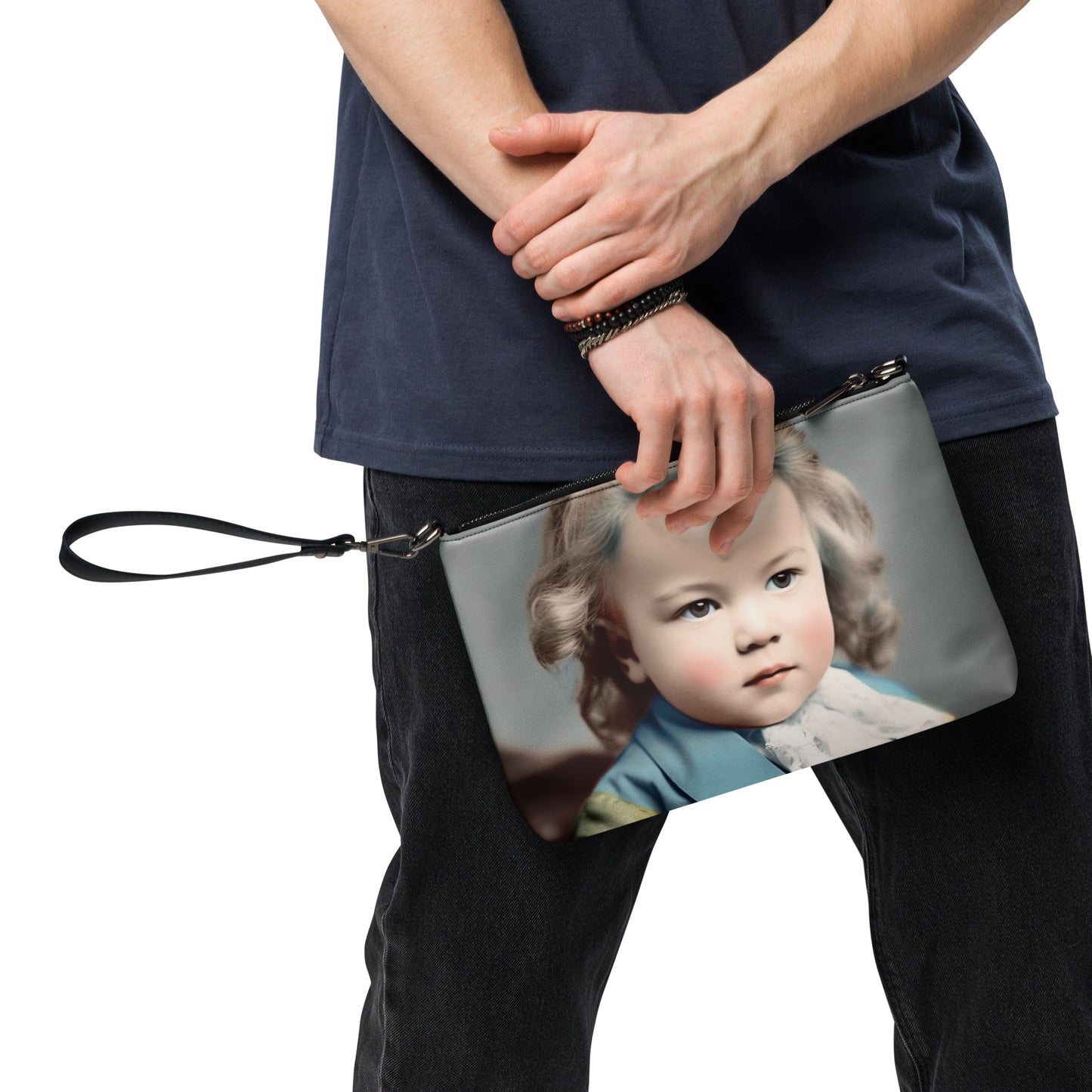 Crossbody Bag Unisex / Faux Leather / Portrait Johann Sebastian V