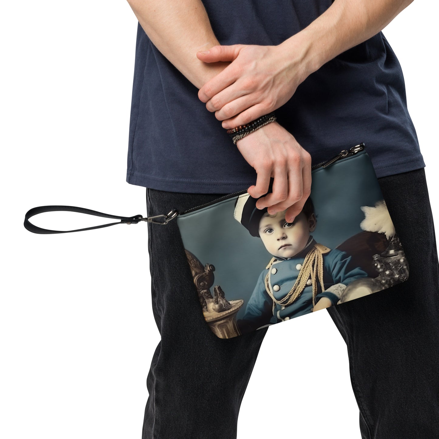 Crossbody Bag Unisex / Faux Leather / Portrait Napoleon Carlo VIII