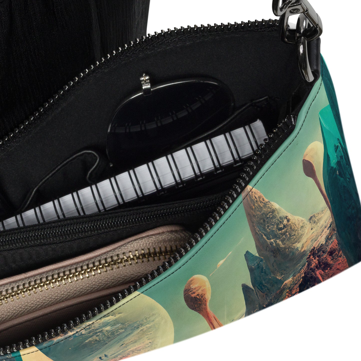 Crossbody Bag Unisex / Faux Leather / Exoplanet #3