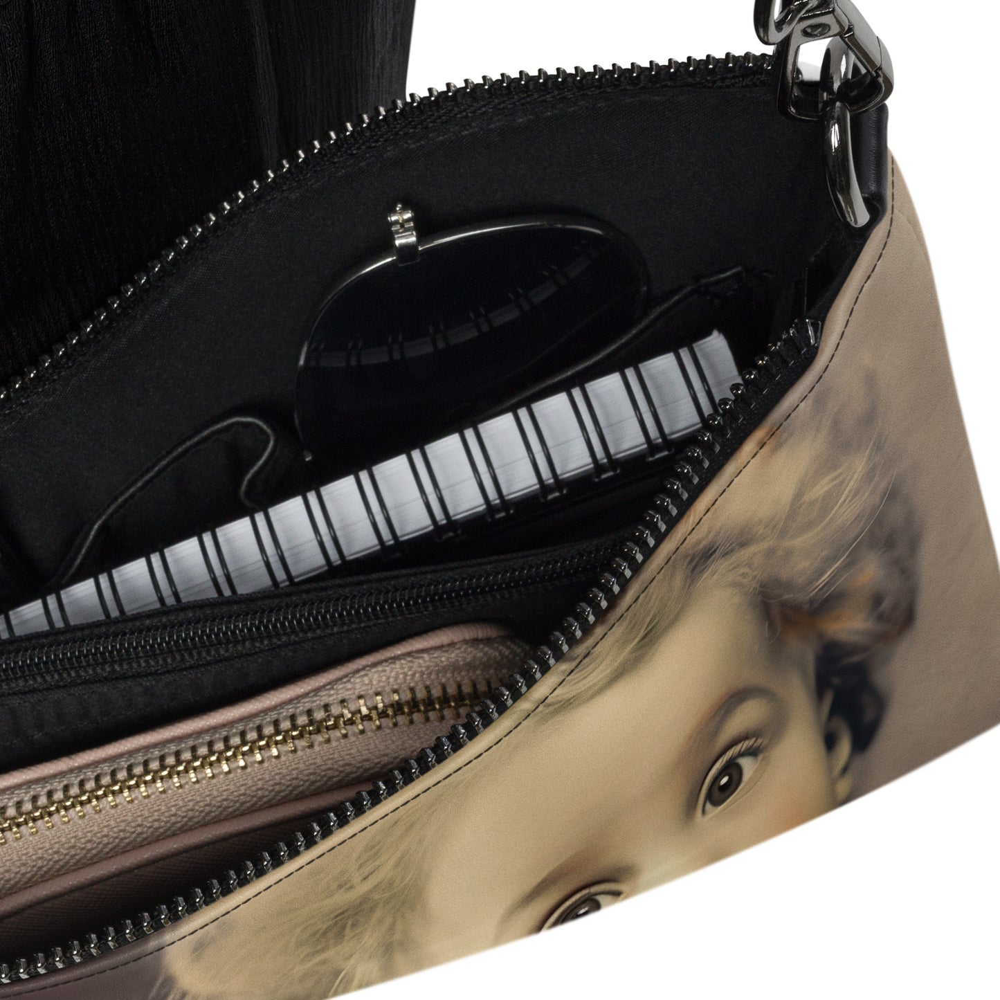 Crossbody Bag Unisex / Faux Leather / Portrait Albert Hermann II