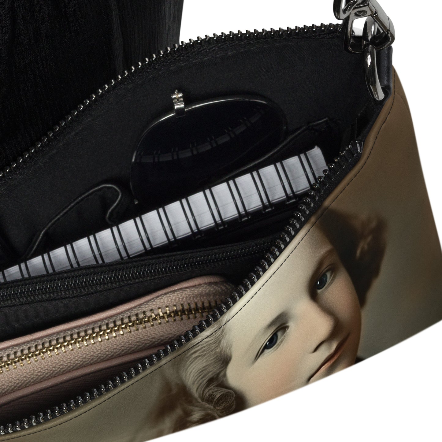 Crossbody Bag Unisex / Faux Leather / Portrait George Augustine I