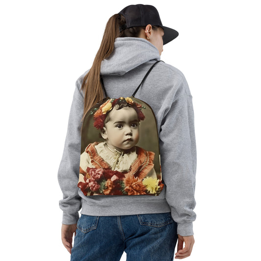 Drawstring Bag / Spun Polyester / Portrait Magdalena Frida I