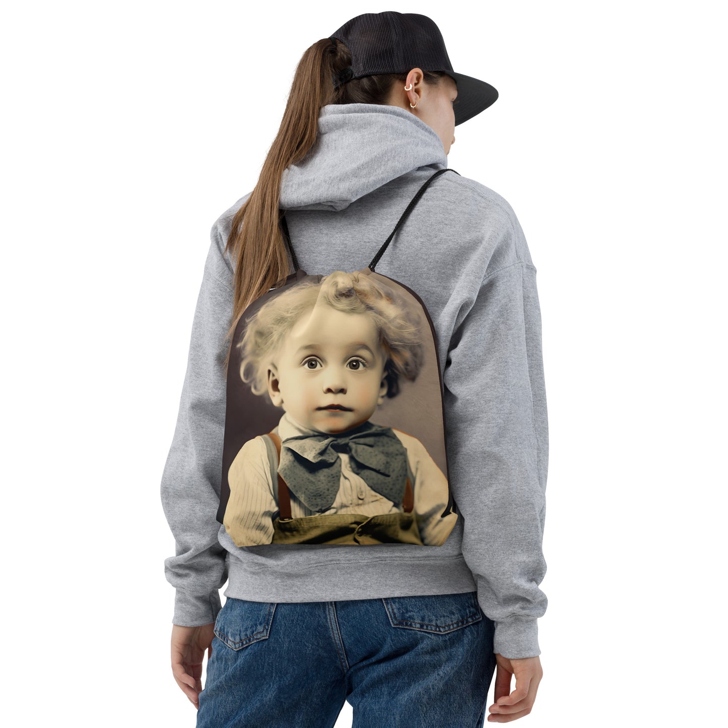 Drawstring Bag / Spun Polyester / Portrait Albert Hermann II