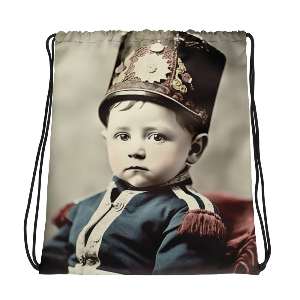 Drawstring Bag / Spun Polyester / Portrait Napoleon Carlo III