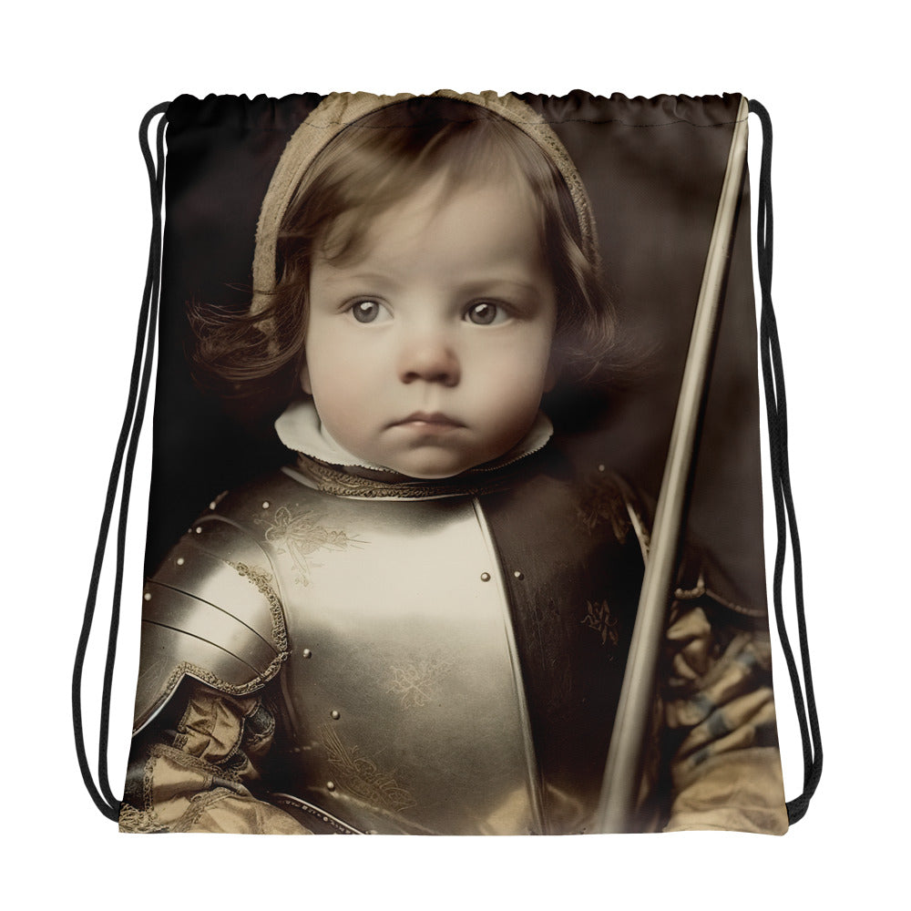 Drawstring Bag / Spun Polyester / Portrait Jeanne 'Joan' Arc II