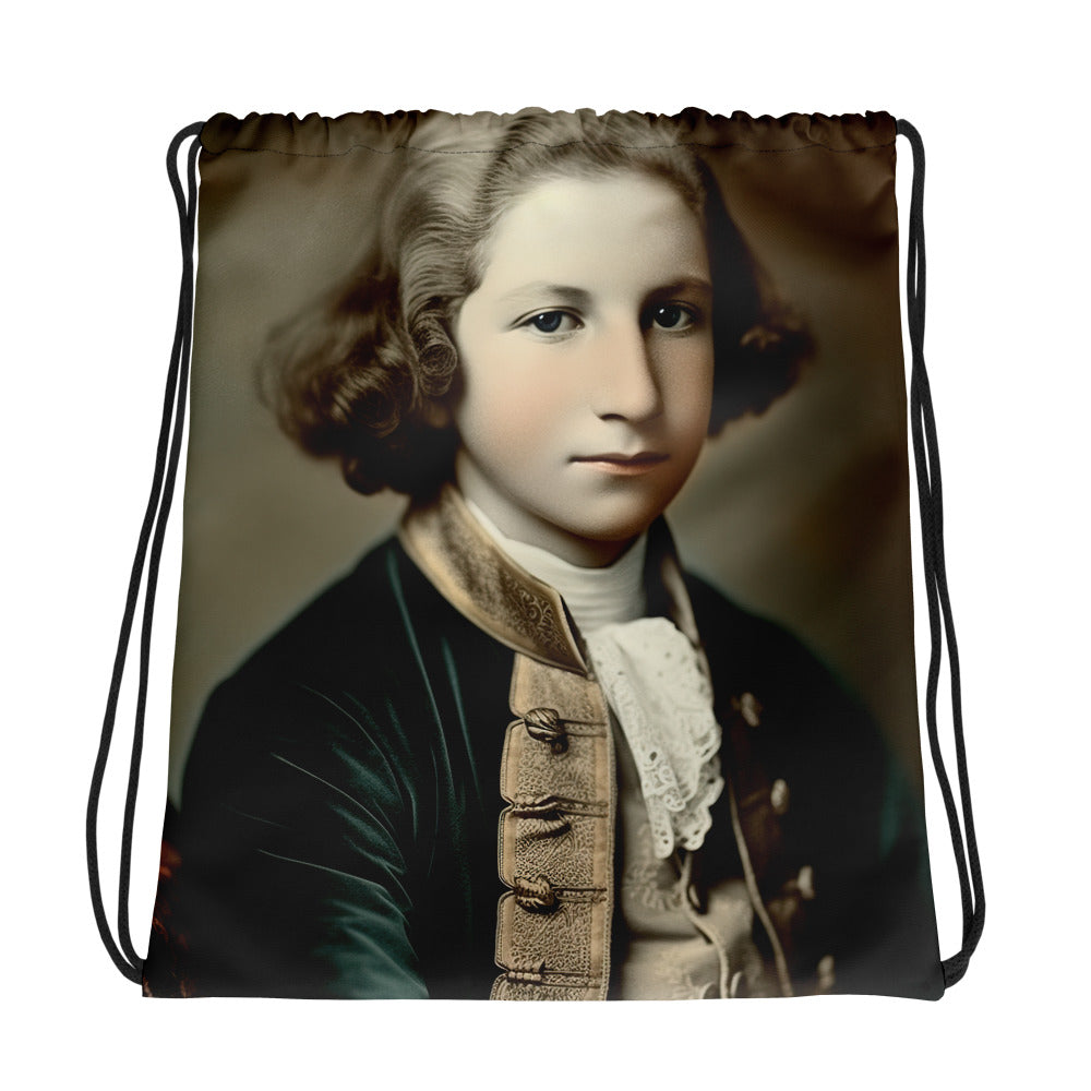 Drawstring Bag / Spun Polyester / Portrait George Augustine I