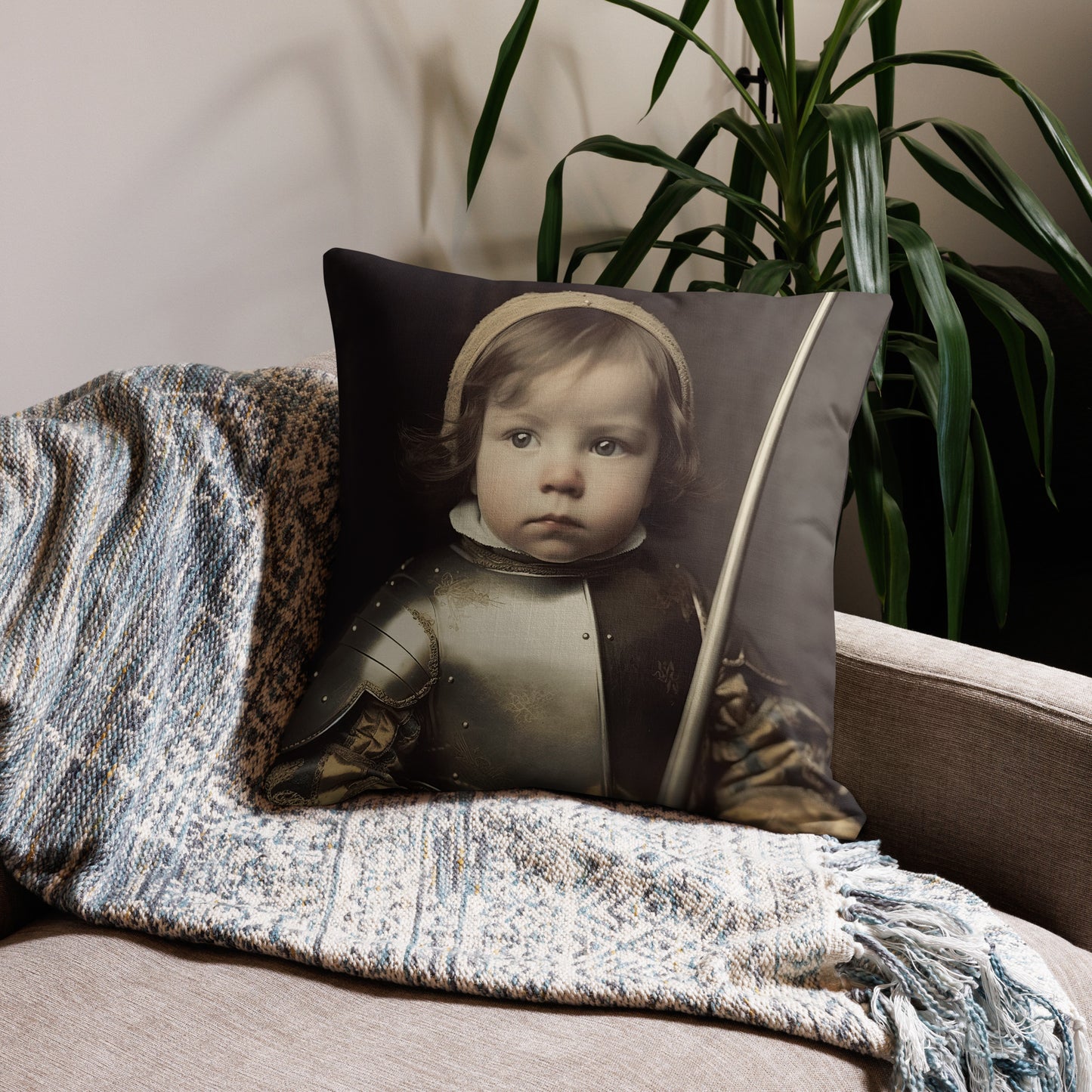 Pillow / Premium / Portrait Jeanne 'Joan' Arc II