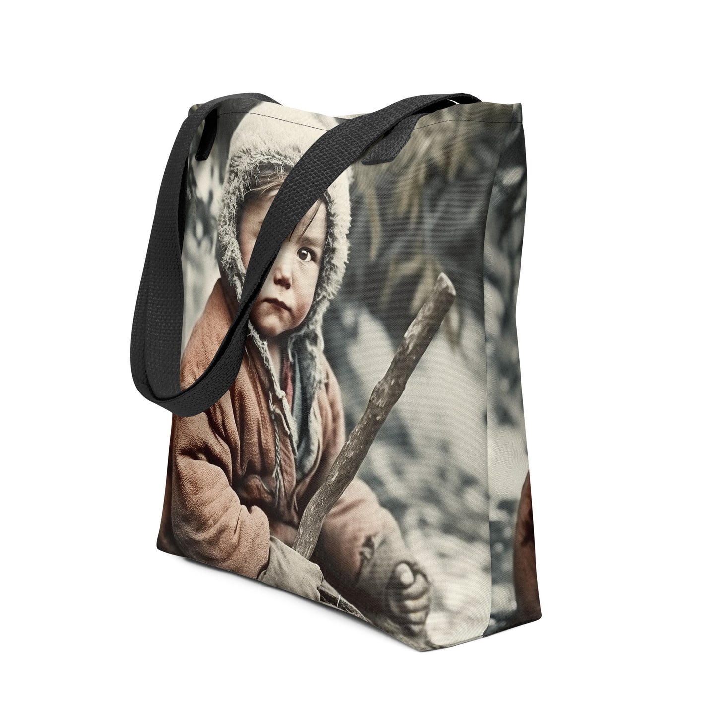 Tote Bag / Spun Polyester / Portrait Ötzi Tisenjoch I