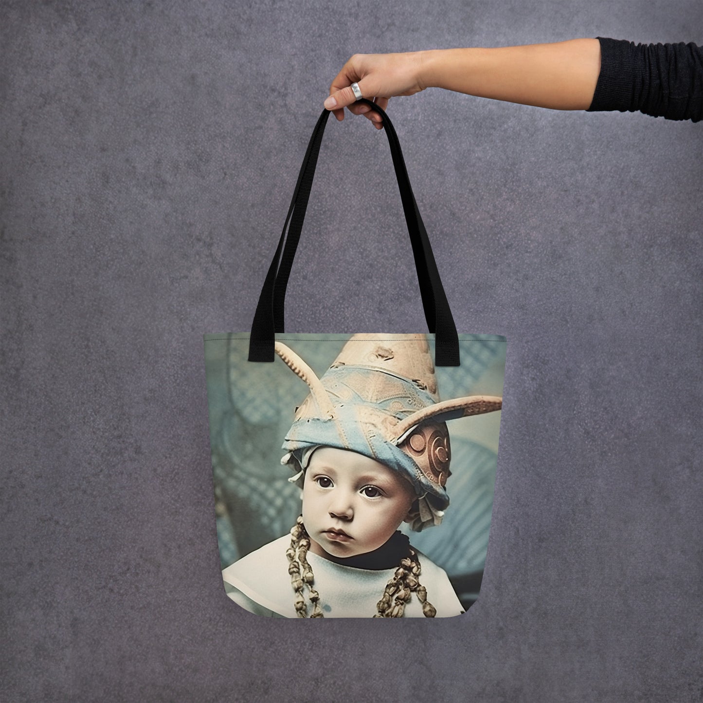 Tote Bag / Spun Polyester / Portrait Akhenaten Amenhotep II