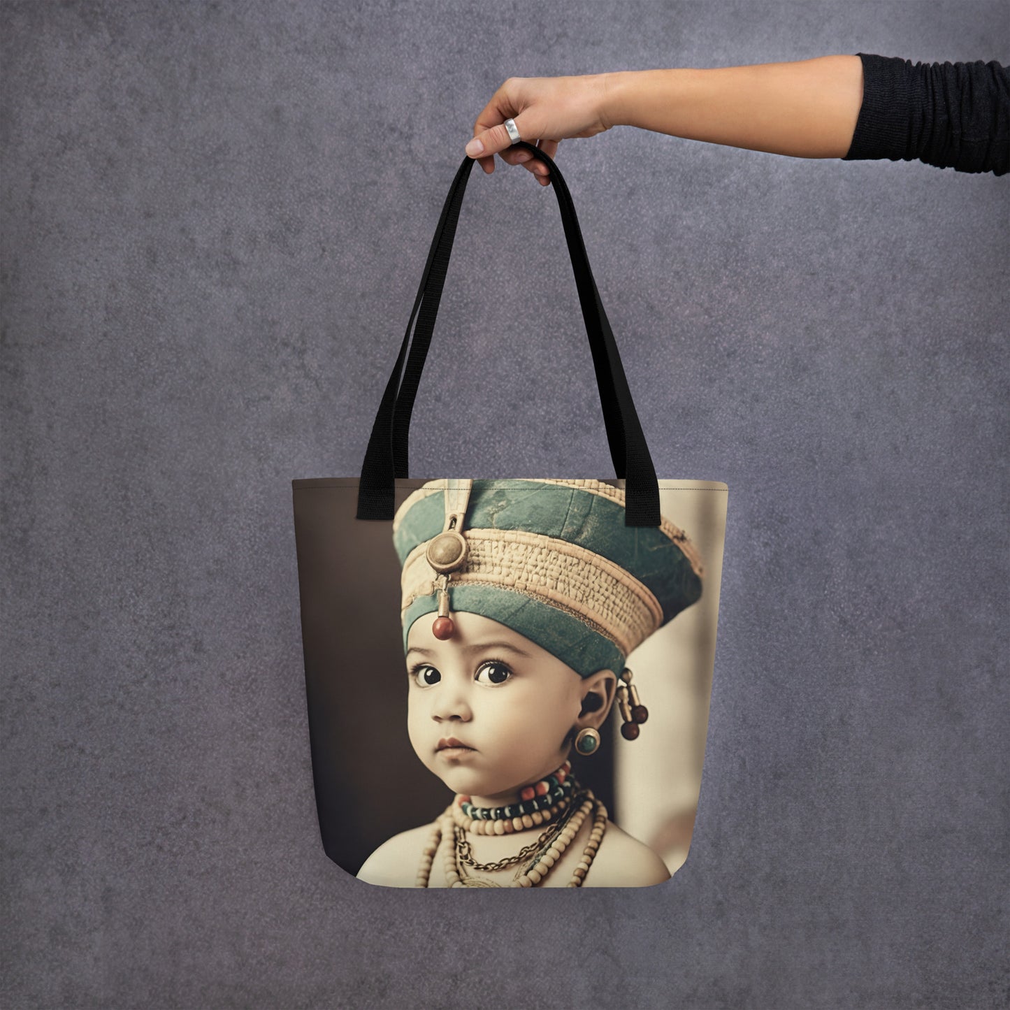 Tote Bag / Spun Polyester / Portrait Nefertiti Neferneferuaten I