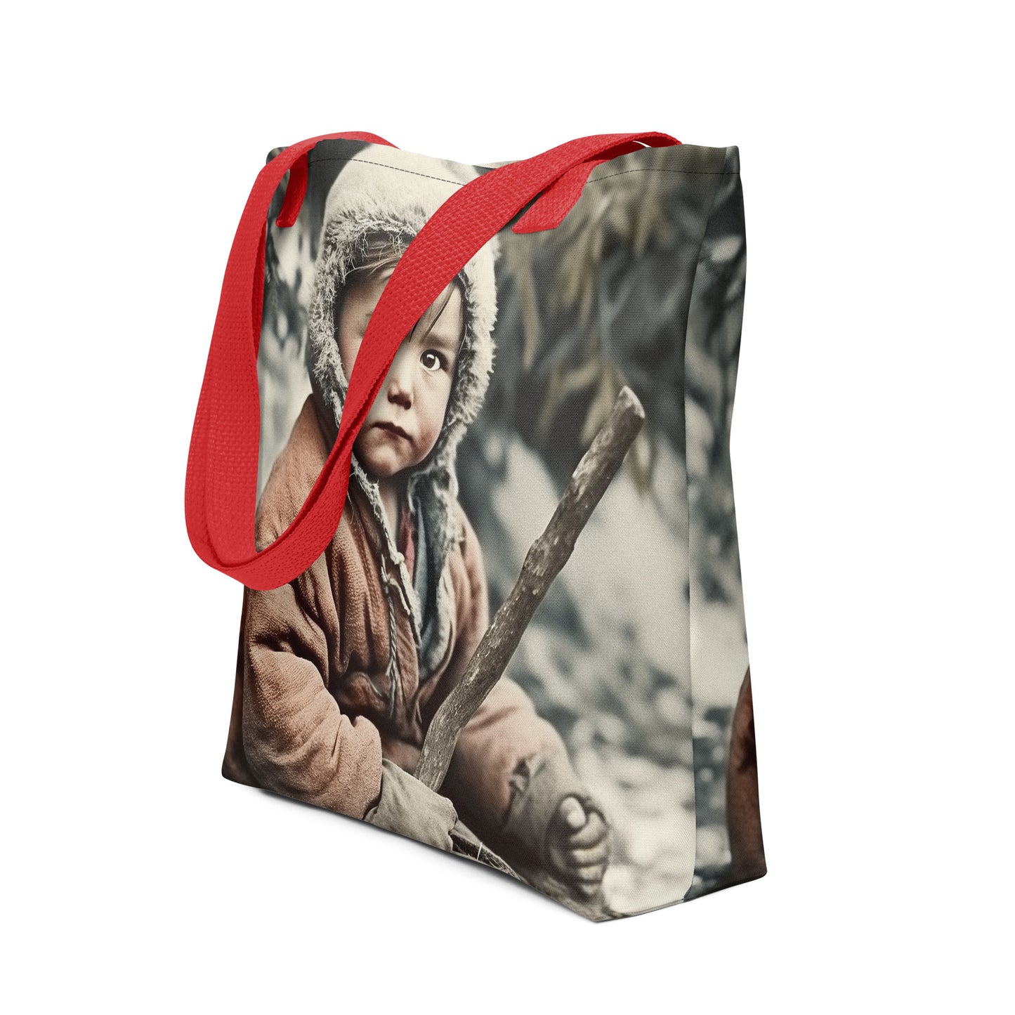 Tote Bag / Spun Polyester / Portrait Ötzi Tisenjoch I