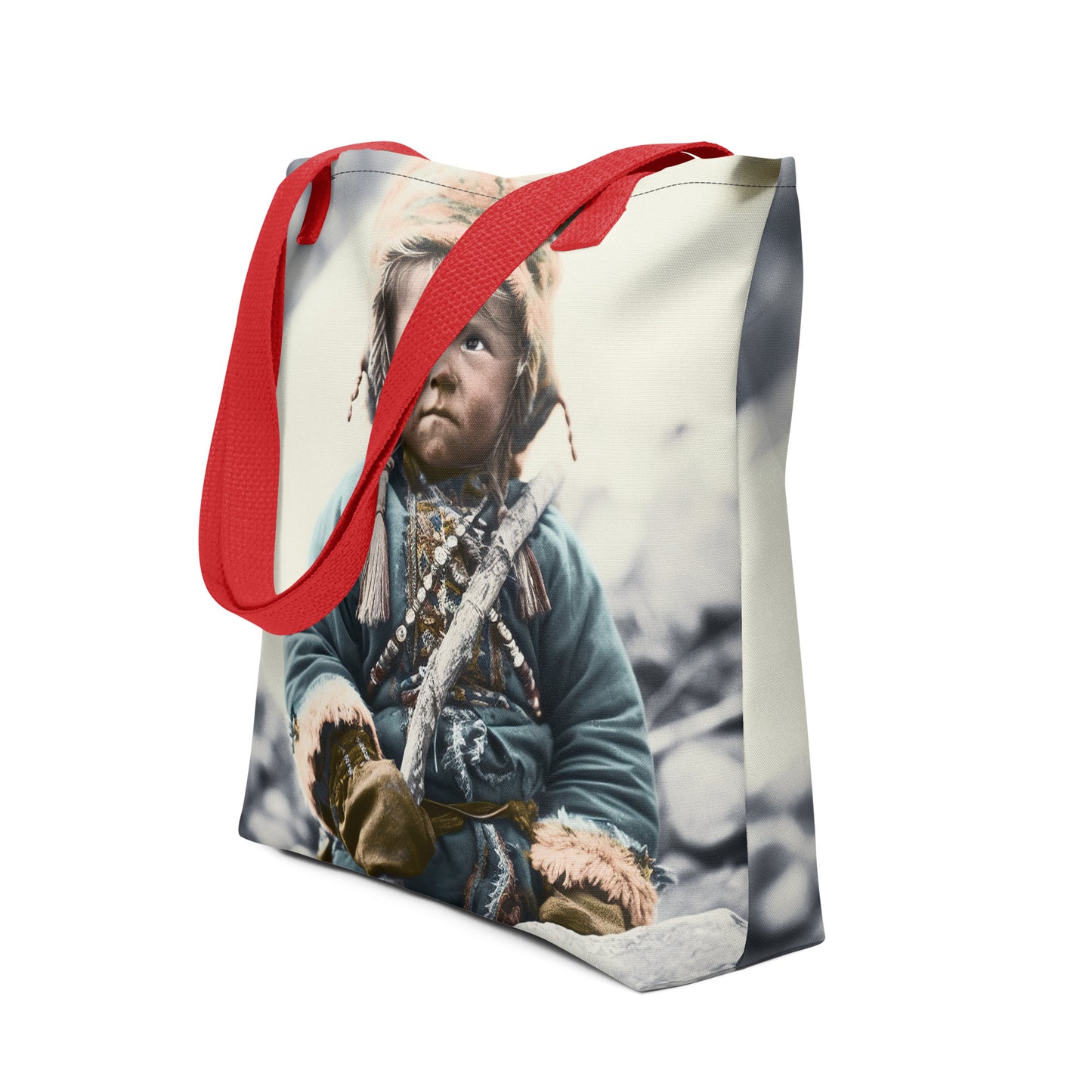 Tote Bag / Spun Polyester / Portrait Ötzi Tisenjoch II