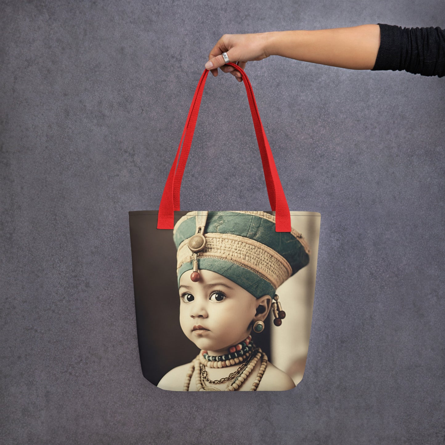 Tote Bag / Spun Polyester / Portrait Nefertiti Neferneferuaten I