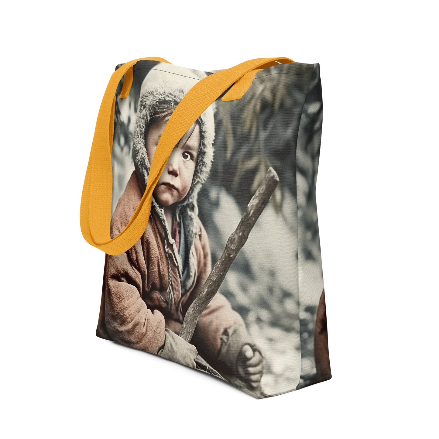 Tote Bag / Spun Polyester / Portrait Ötzi Tisenjoch I