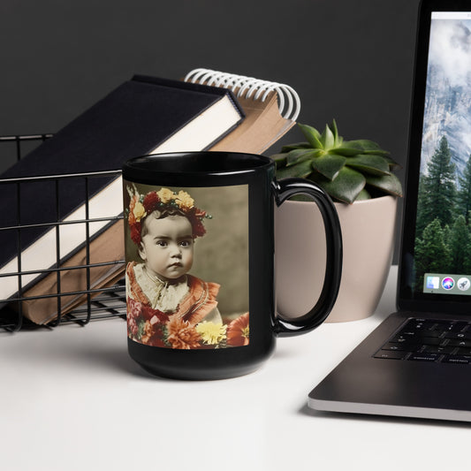 Mug / Black Glossy / Portrait Magdalena Frida I