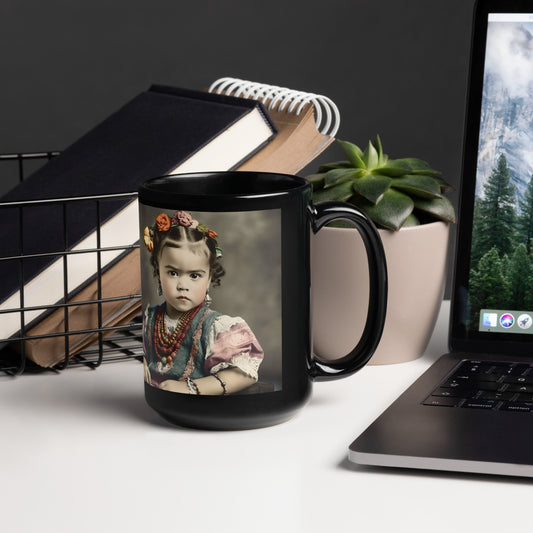 Mug / Black Glossy / Portrait Magdalena Frida VIII