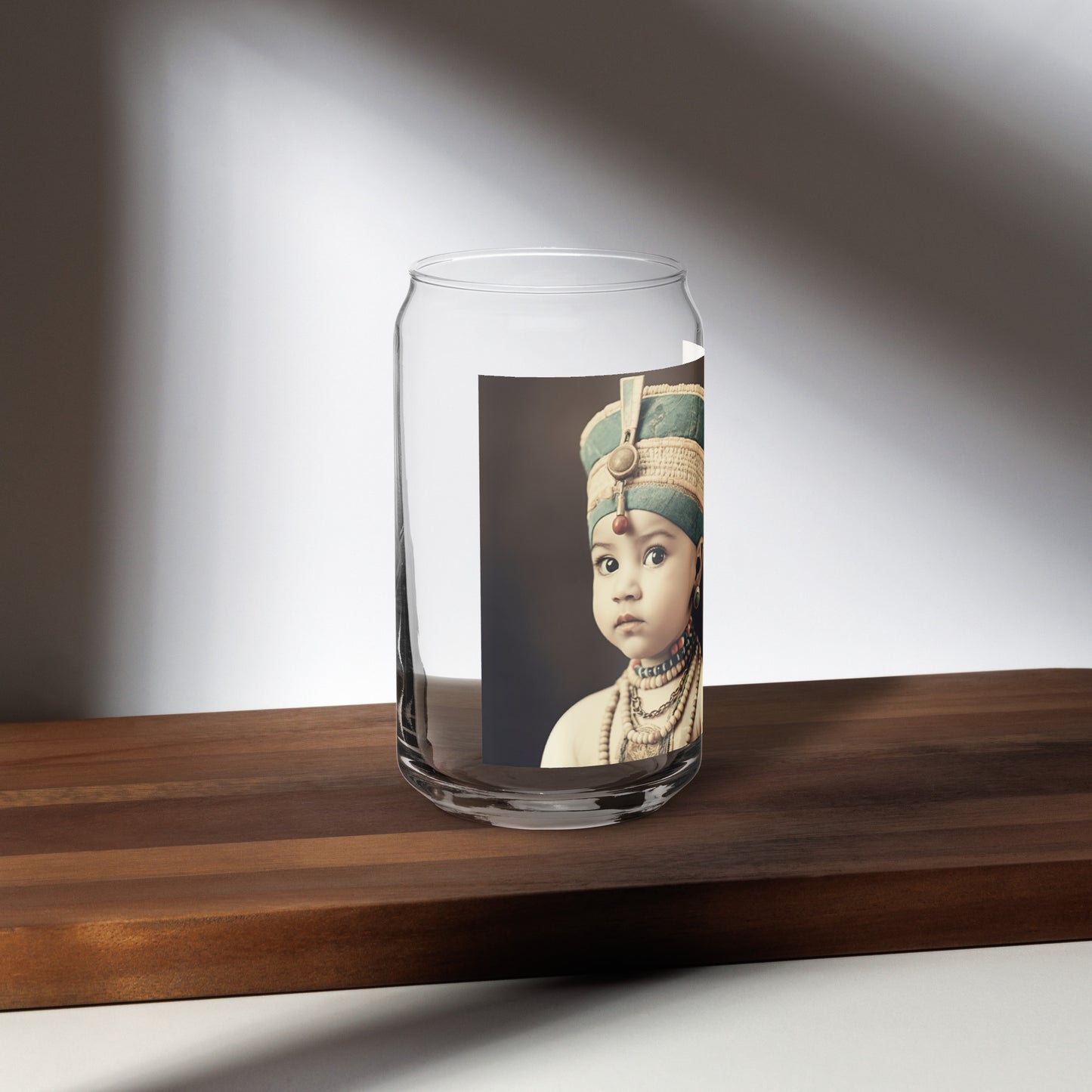 Glass / Can Shape / Portrait Nefertiti Neferneferuaten I