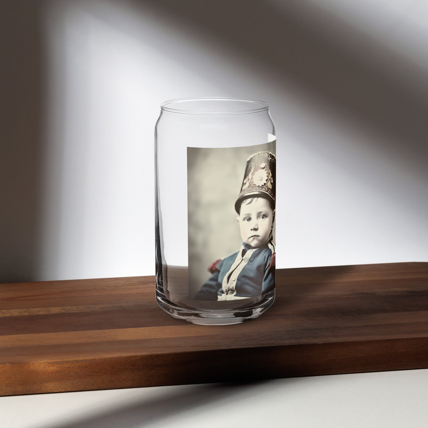 Glass / Can Shape / Portrait Napoleon Carlo III