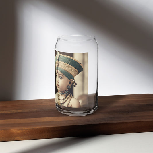 Glass / Can Shape / Portrait Nefertiti Neferneferuaten I