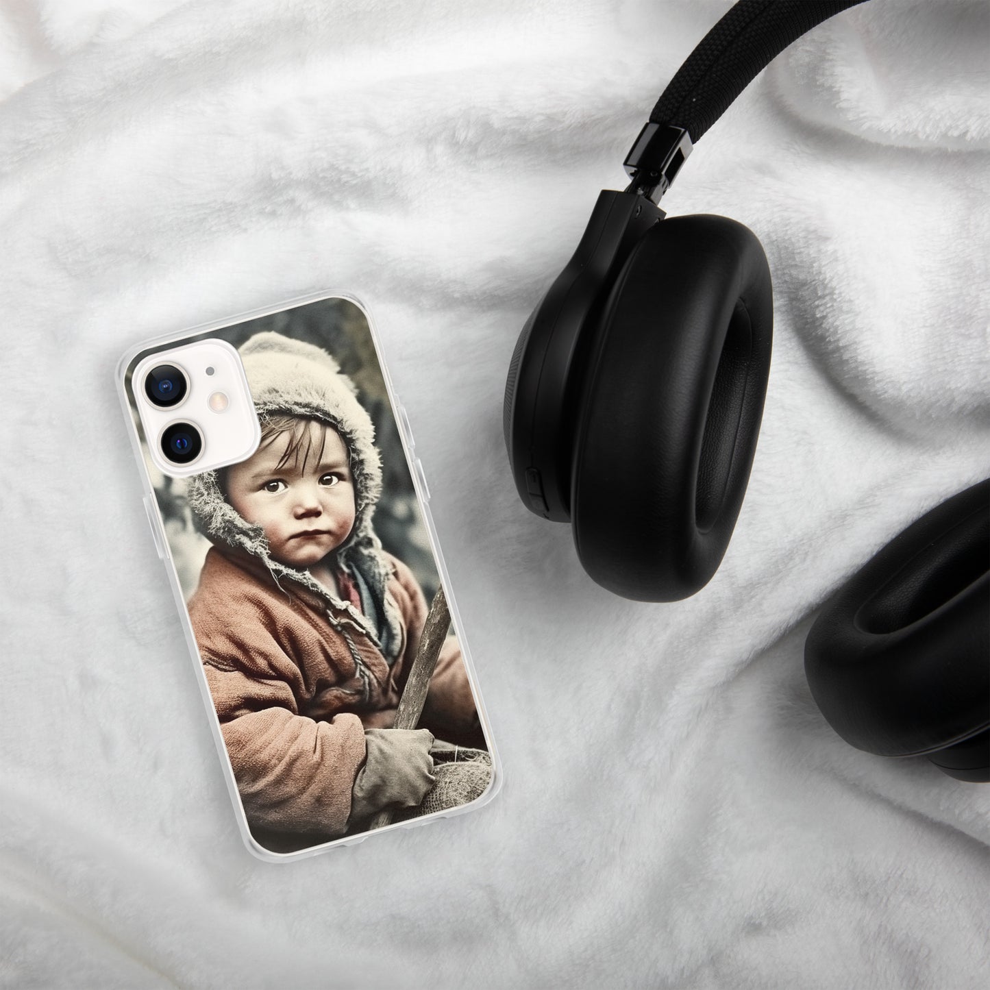 iPhone® Case / Clear Edition / Portrait Ötzi Tisenjoch I