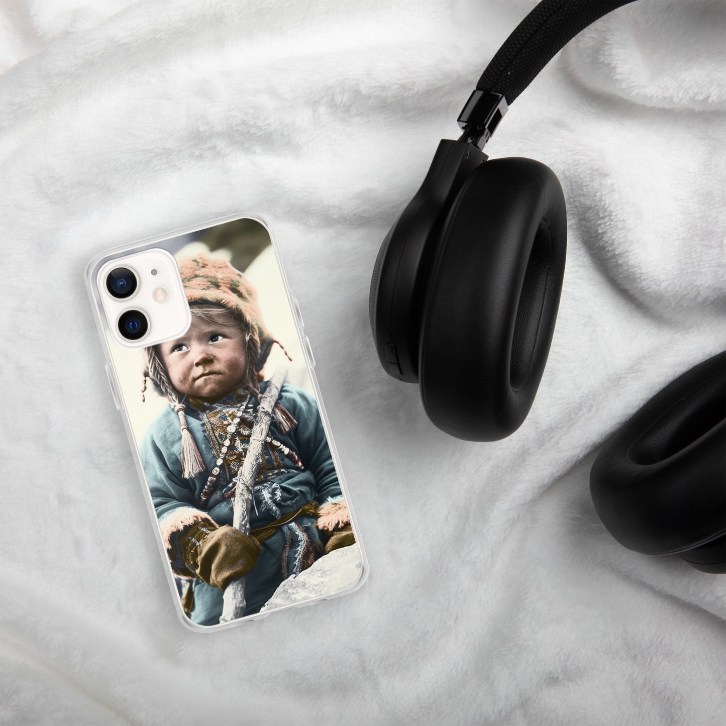 iPhone® Case / Clear Edition / Portrait Ötzi Tisenjoch II