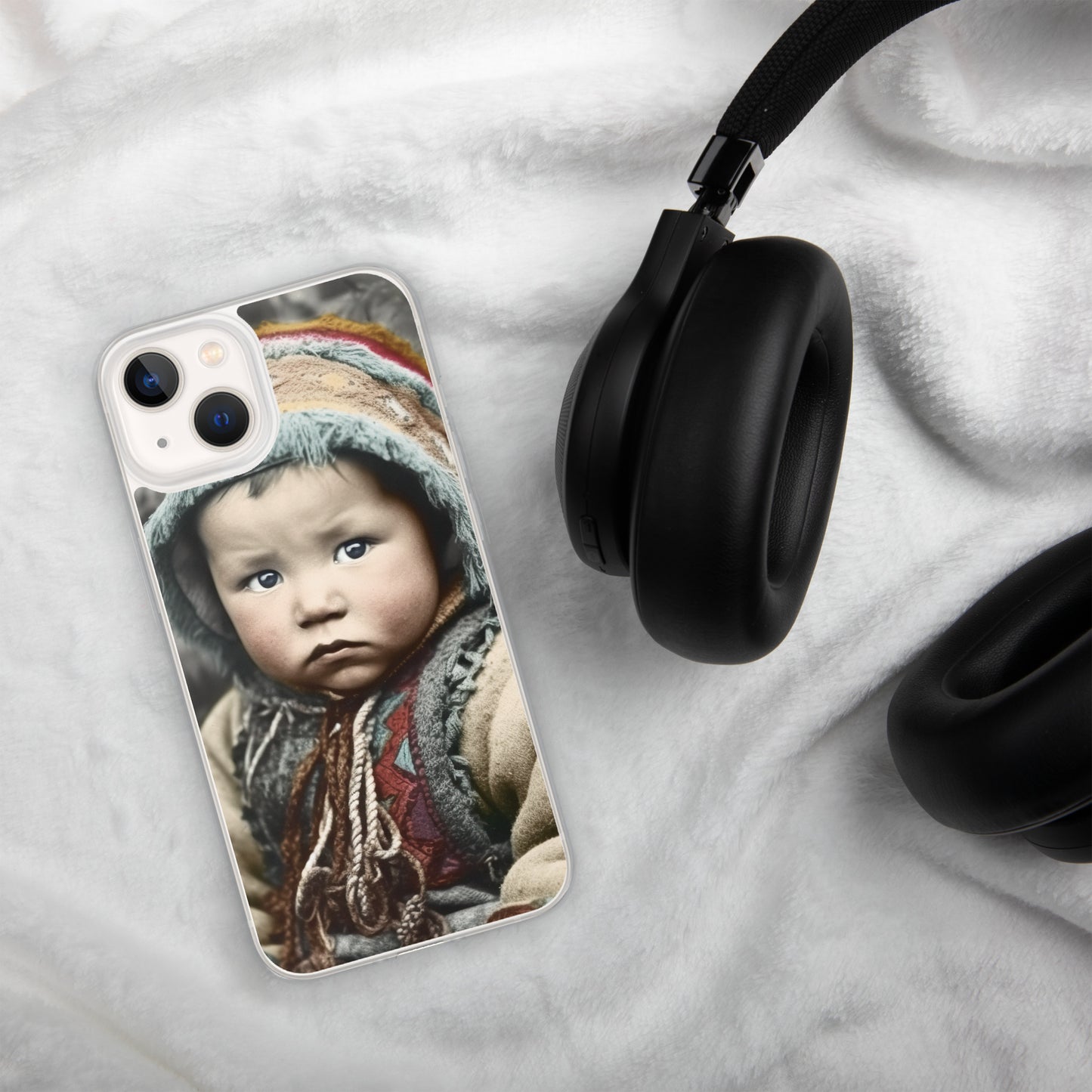 iPhone® Case / Clear Edition / Portrait Koelbjerg Child I