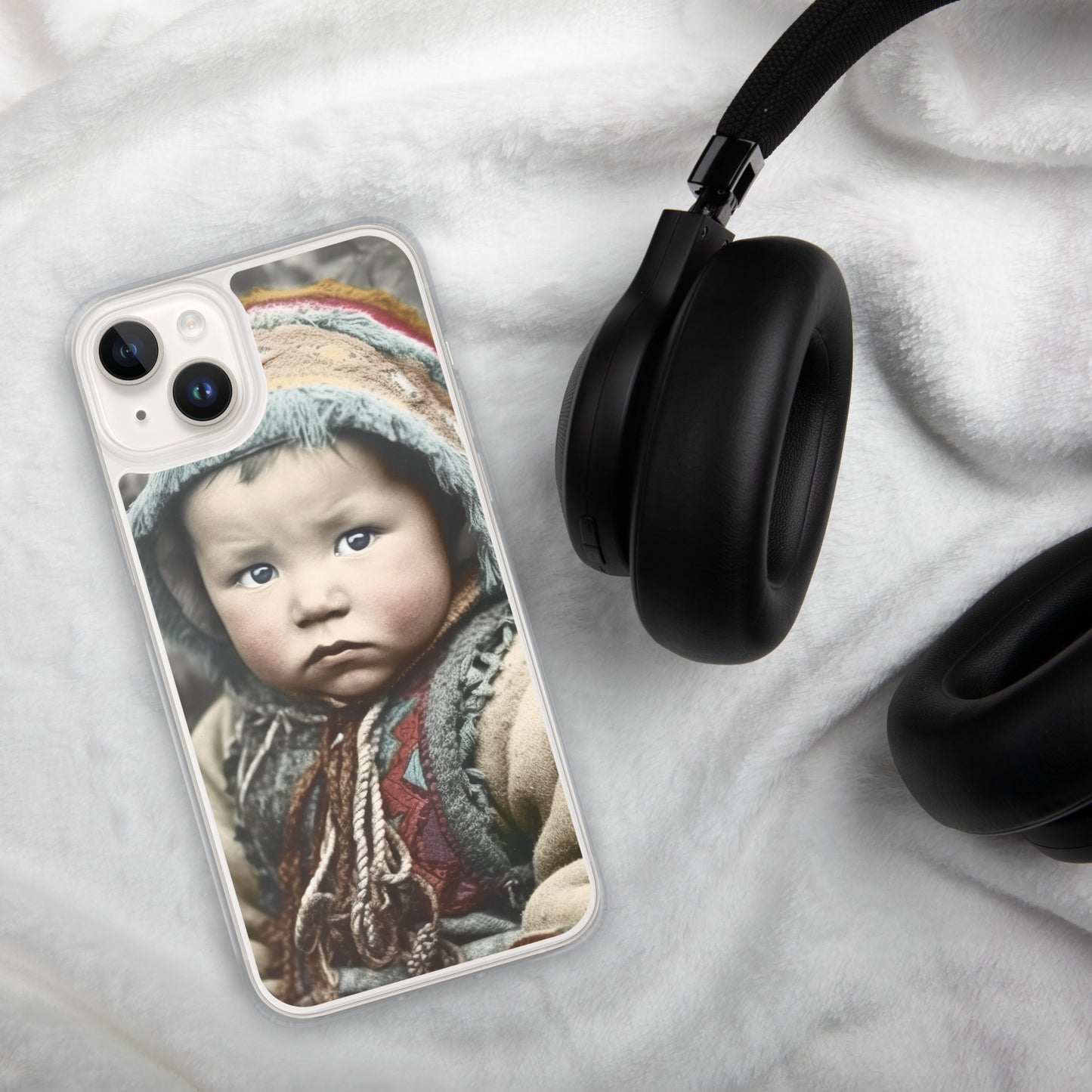 iPhone® Case / Clear Edition / Portrait Koelbjerg Child I