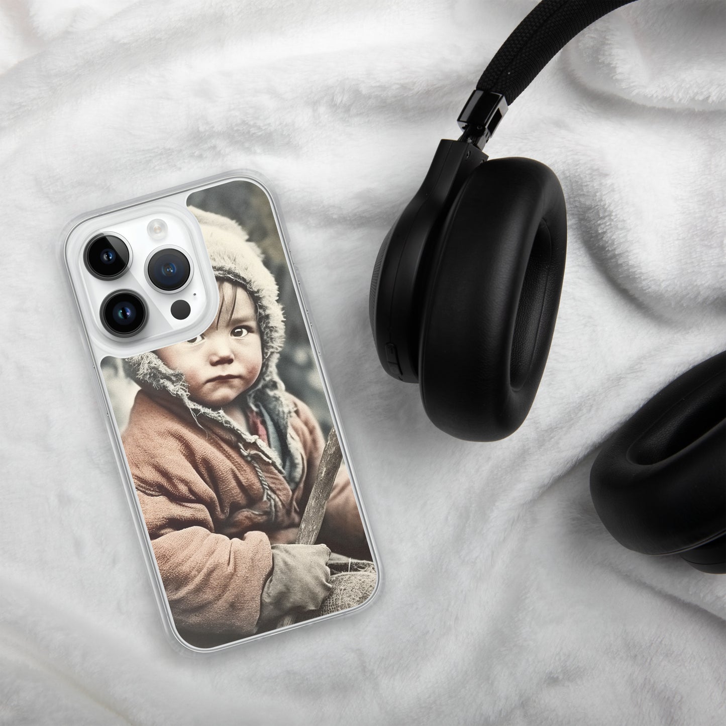 iPhone® Case / Clear Edition / Portrait Ötzi Tisenjoch I