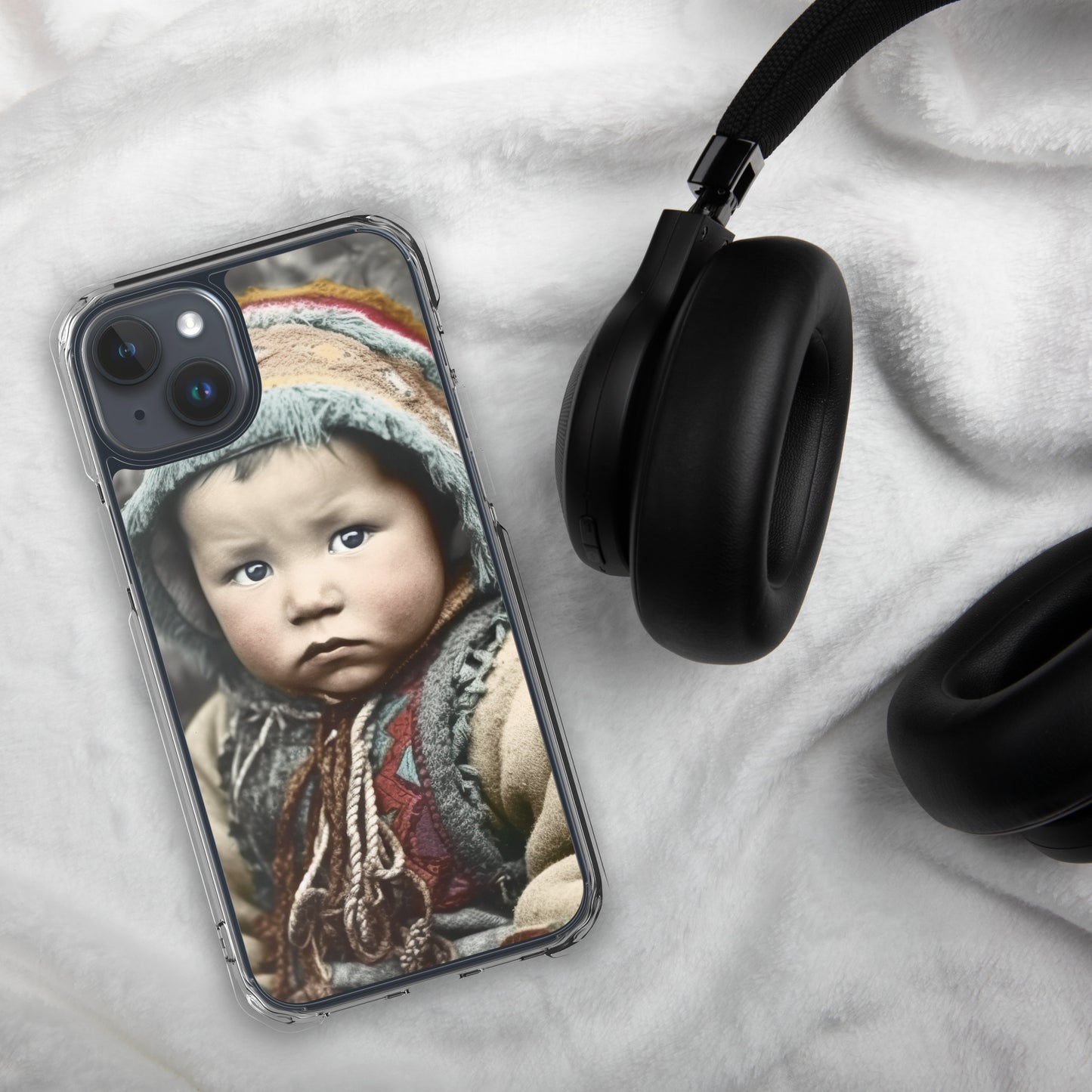 iPhone® Case / Clear Edition / Portrait Koelbjerg Child I