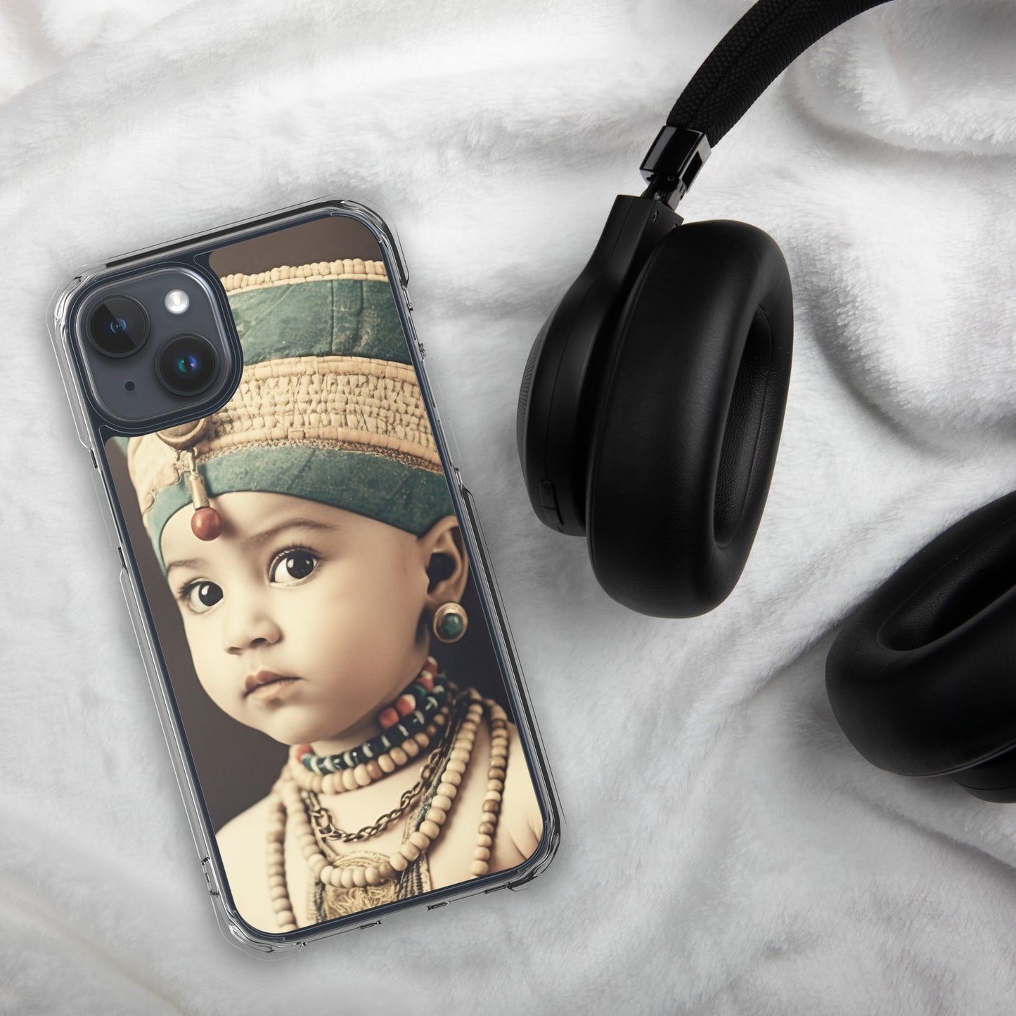 iPhone® Case / Clear Edition / Portrait Nefertiti Neferneferuaten I