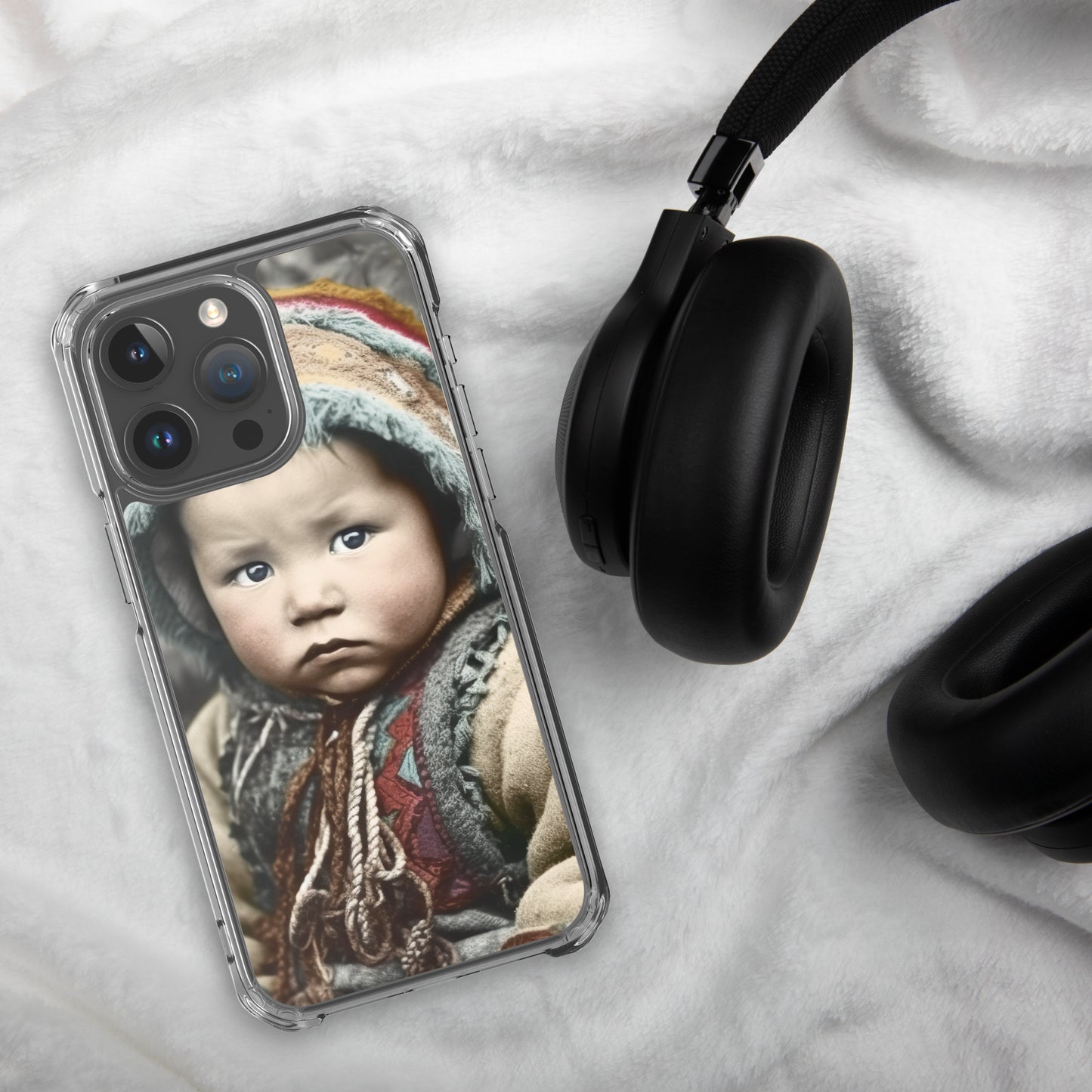 iPhone® Case / Clear Edition / Portrait Koelbjerg Child I