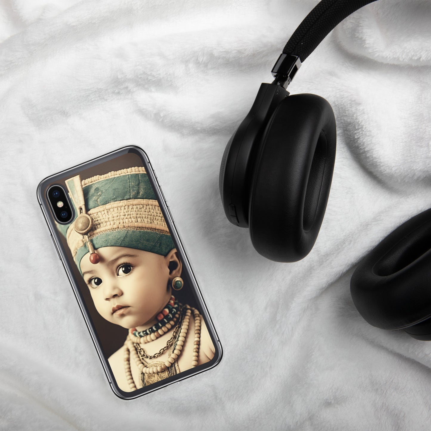 iPhone® Case / Clear Edition / Portrait Nefertiti Neferneferuaten I