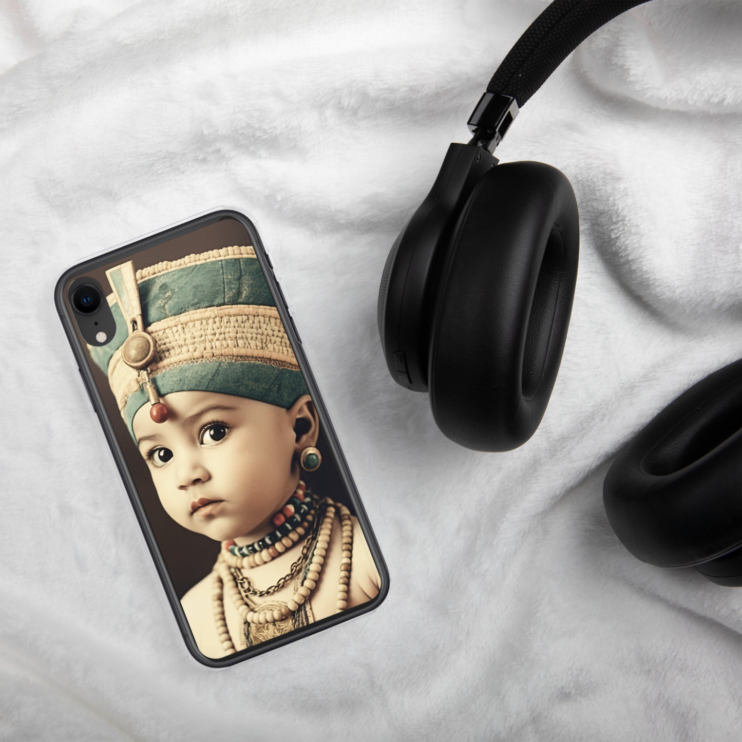 iPhone® Case / Clear Edition / Portrait Nefertiti Neferneferuaten I