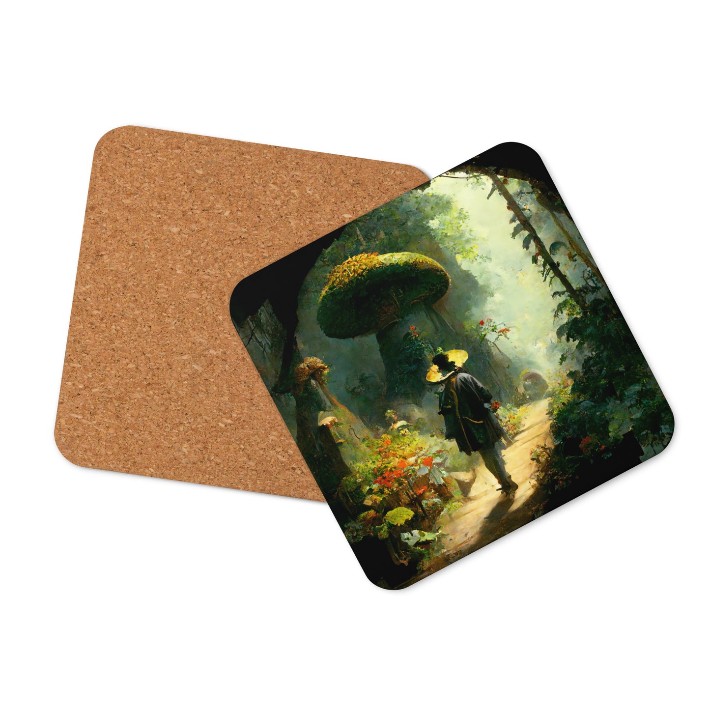 Coaster / 1x Cork / Fairytale Forest #2