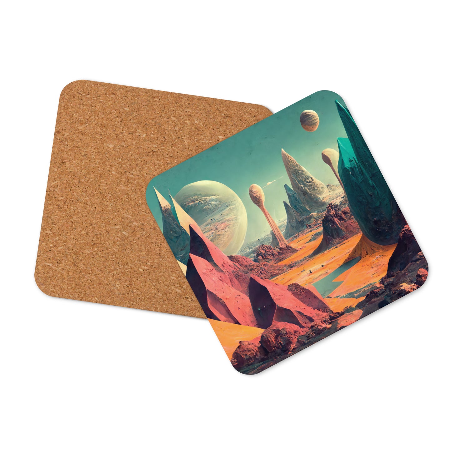 Coaster / 1x Cork / Exoplanet #3