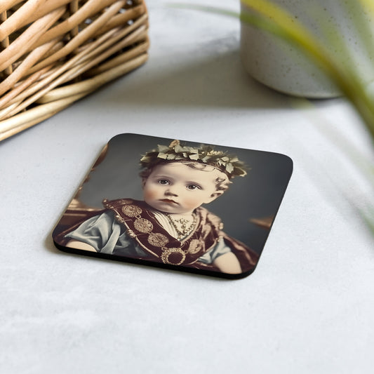 Coaster / 1x Cork / Portrait Gaius Julius I