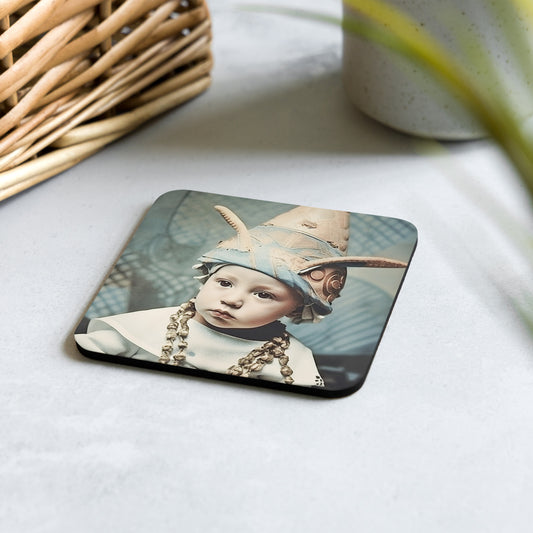 Coaster / 1x Cork / Portrait Akhenaten Amenhotep II