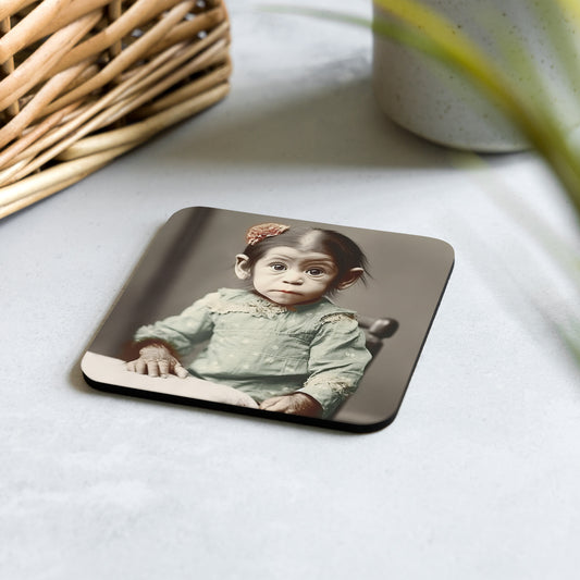 Coaster / 1x Cork / Portrait Lucy Dinkinesh I