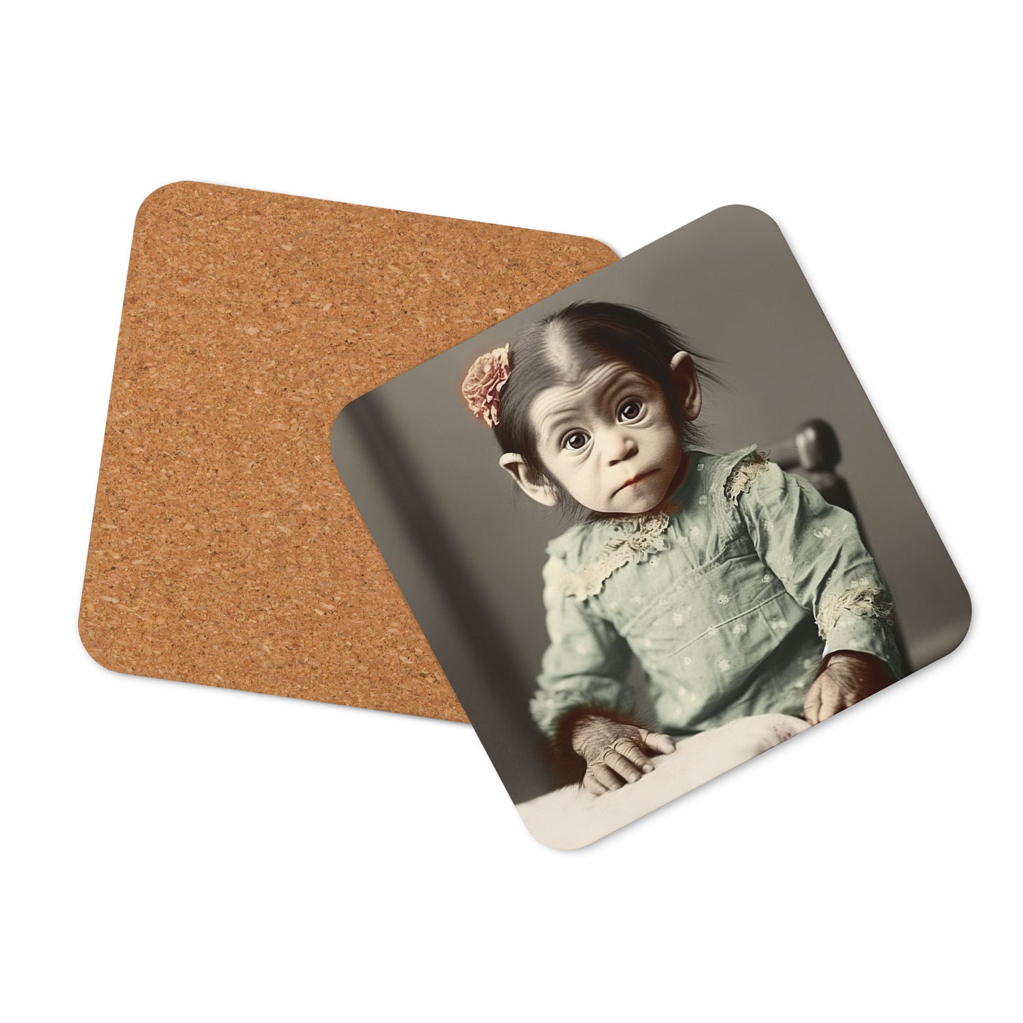 Coaster / 1x Cork / Portrait Lucy Dinkinesh I