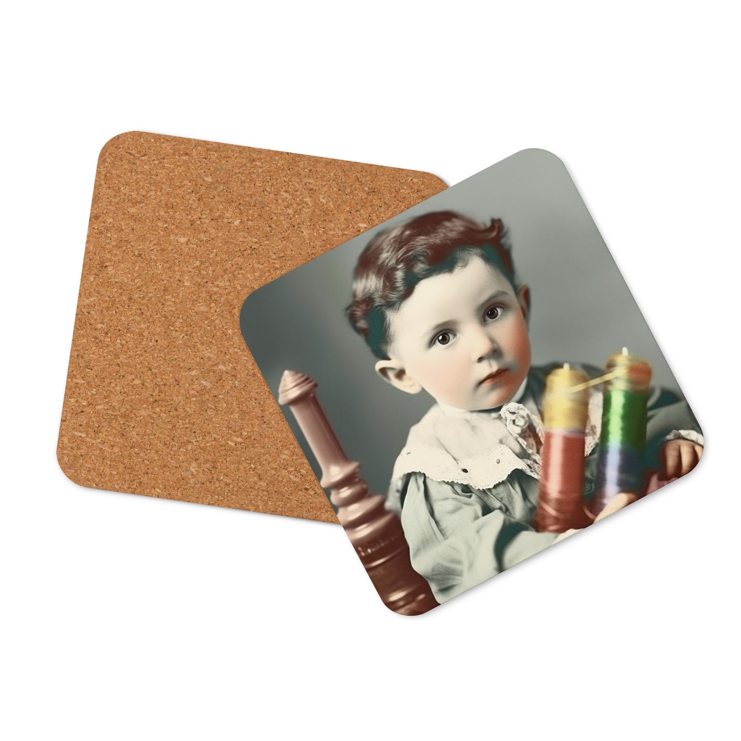 Coaster / 1x Cork / Portrait Nikola Milutin I