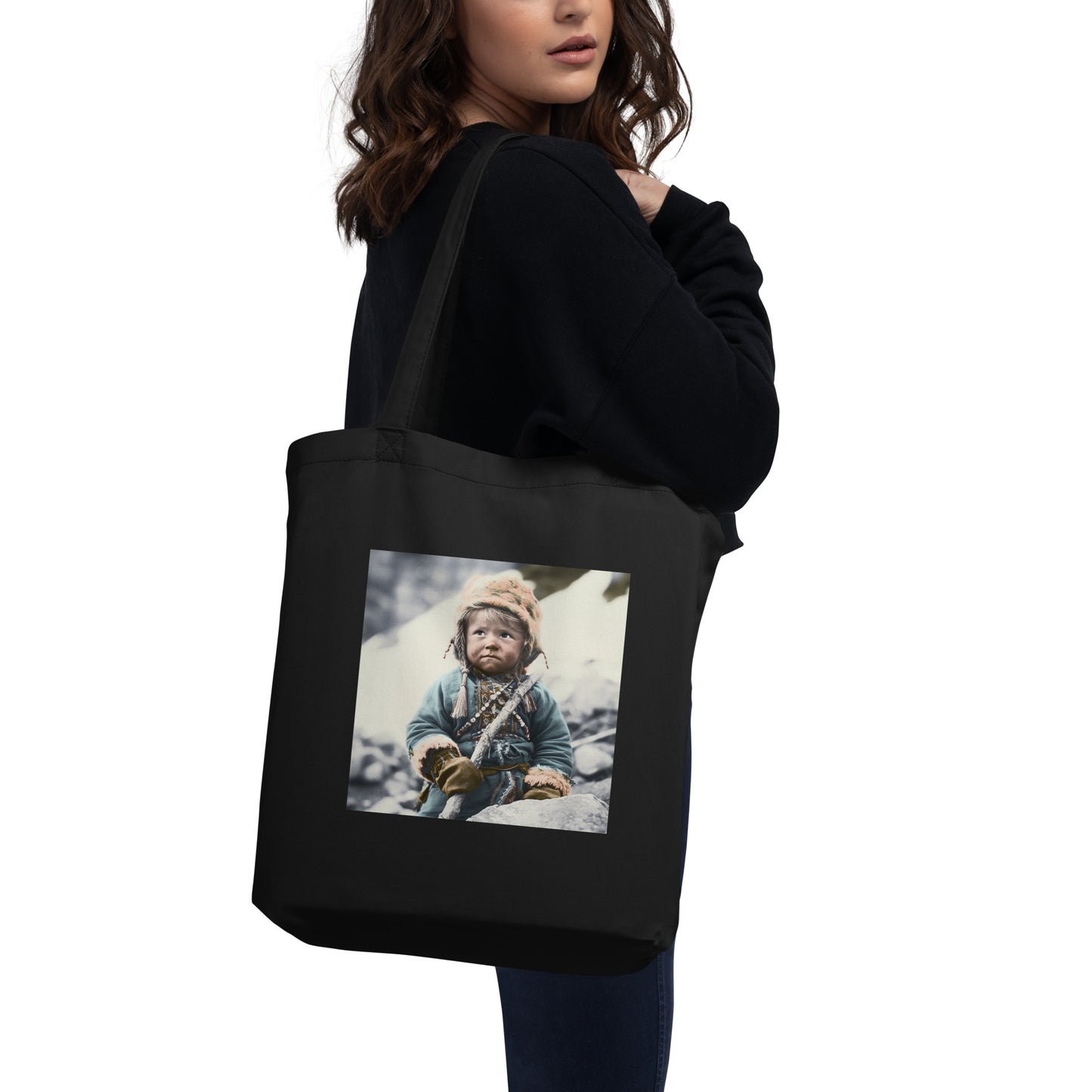 Tote Bag / Organic Cotton Twill / Portrait Ötzi Tisenjoch II