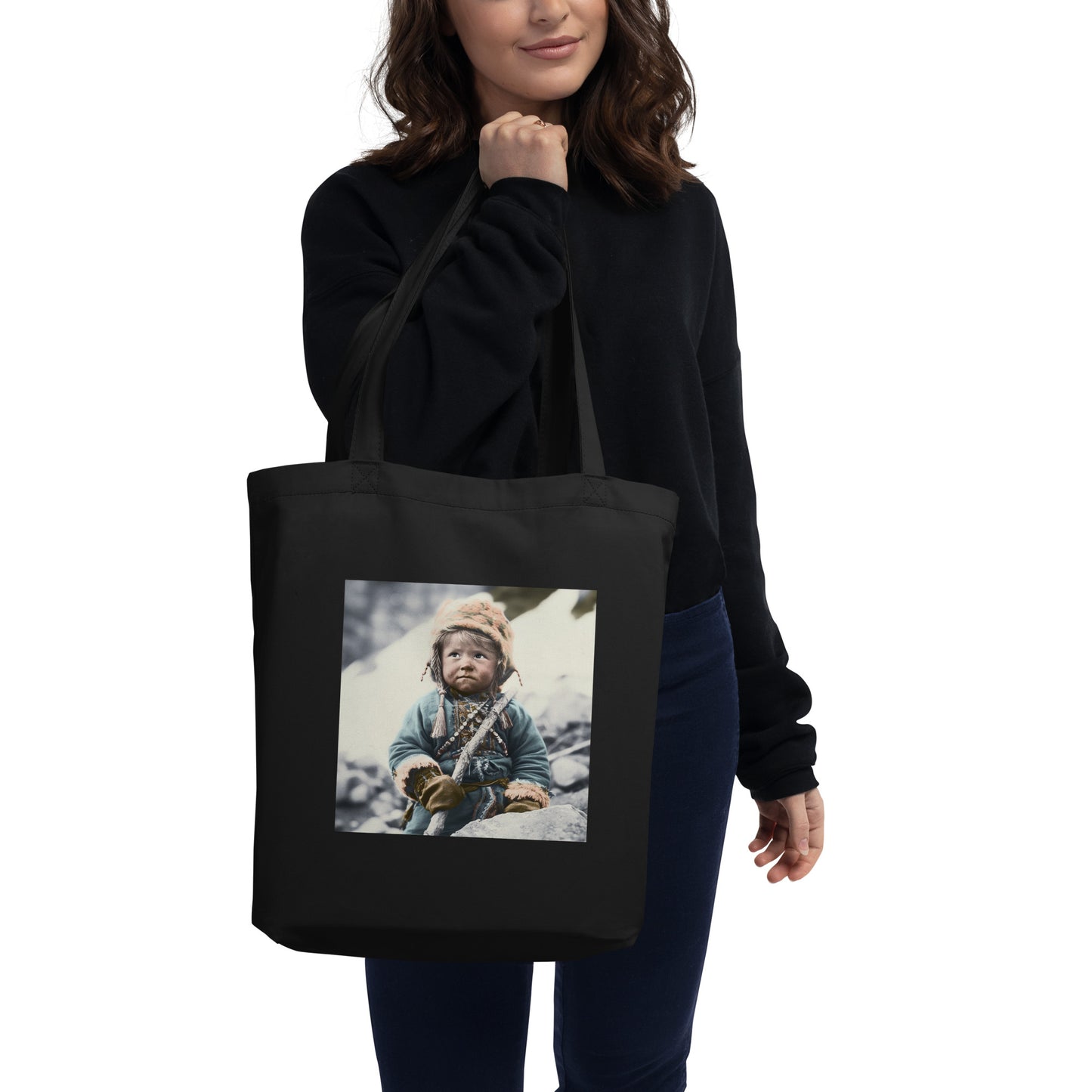 Tote Bag / Organic Cotton Twill / Portrait Ötzi Tisenjoch II