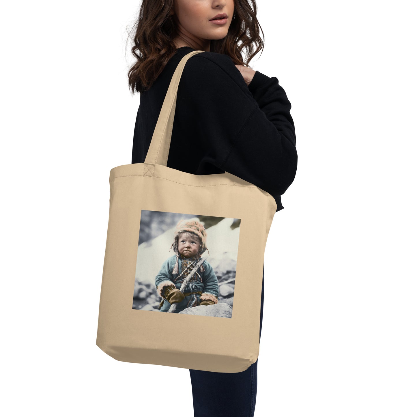 Tote Bag / Organic Cotton Twill / Portrait Ötzi Tisenjoch II