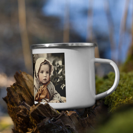 Mug / White Enamel / Portrait Jesus Nazareth I