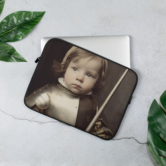 Laptop Sleeve / Neoprene / Portrait Jeanne 'Joan' Arc II