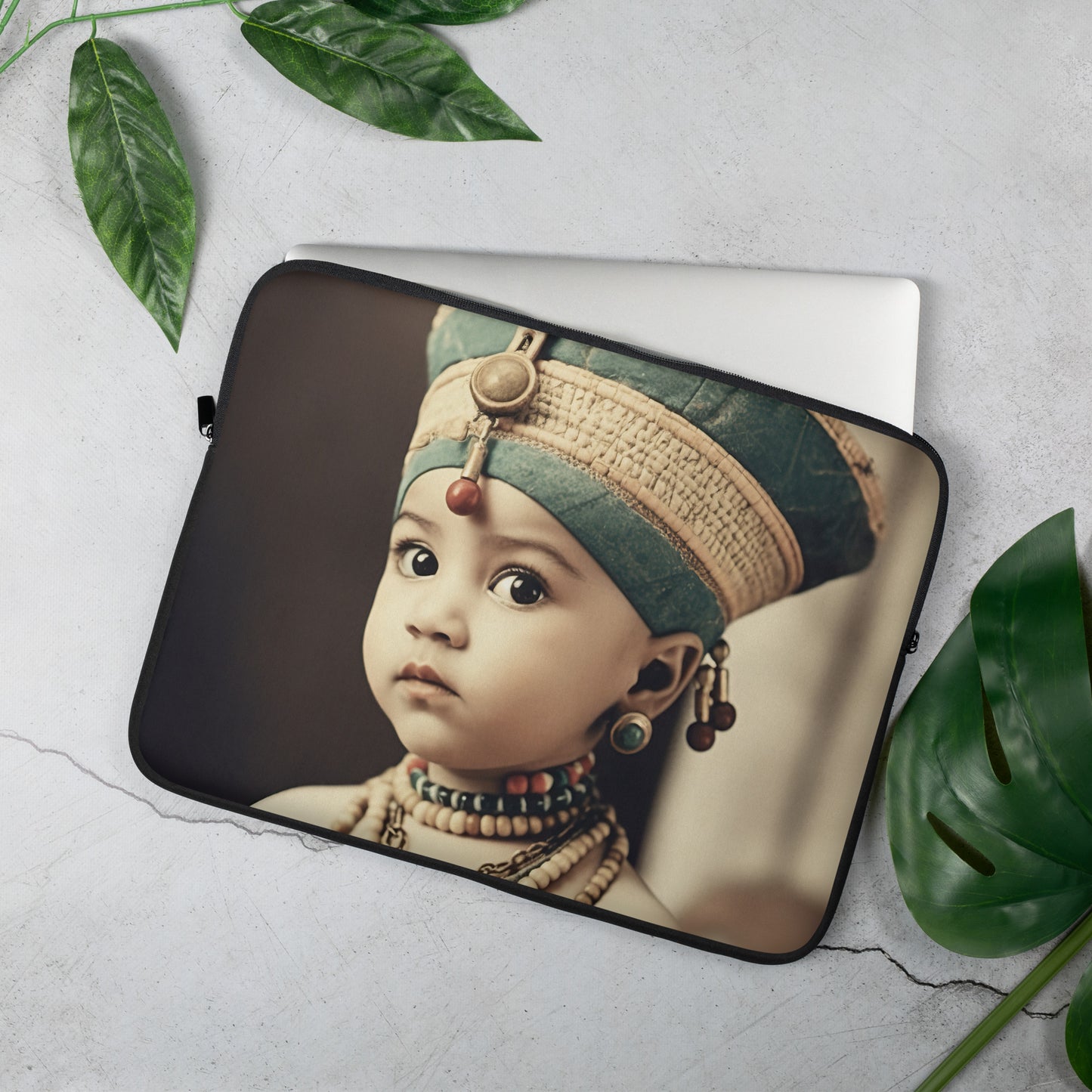 Laptop Sleeve / Neoprene / Portrait Nefertiti Neferneferuaten I