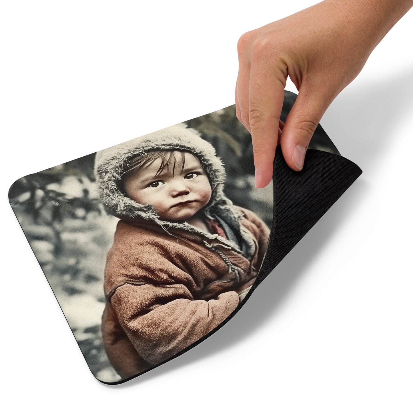 Mouse Pad / Non-slip / Portrait Ötzi Tisenjoch I